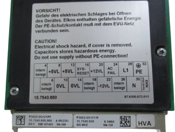 MGV Stromversorgung P3052 – 05121 / R  Netzteil Ord.No. 15.7540.650