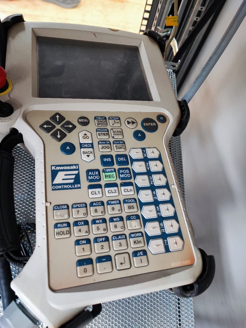 Roboter Kawasaki RS05L  E-Controller mit Kabine