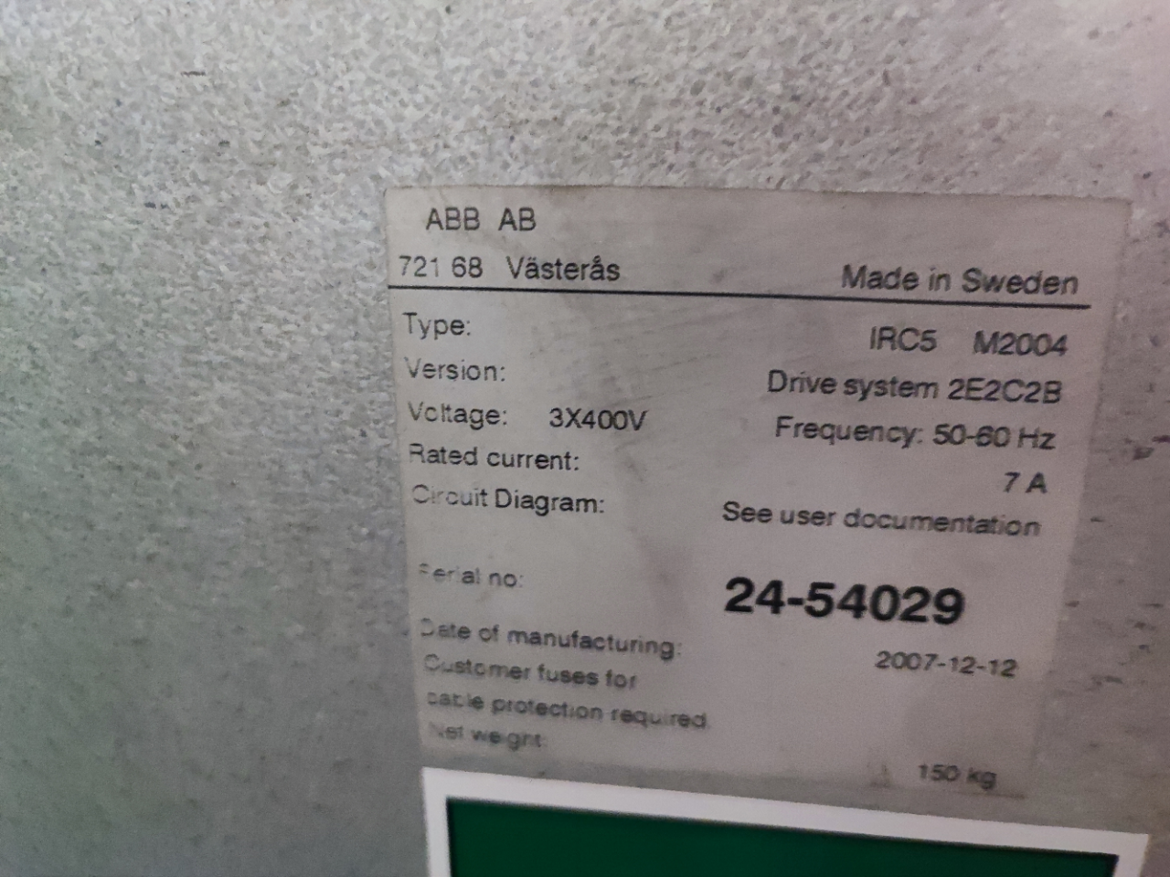 Roboter ABB Robotics IRB 2400/16 IRC5 M2004 Bj.12/2007