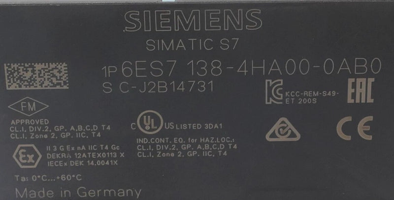 Siemens 6ES7138-4HA00-0AB0 Profibus-DP