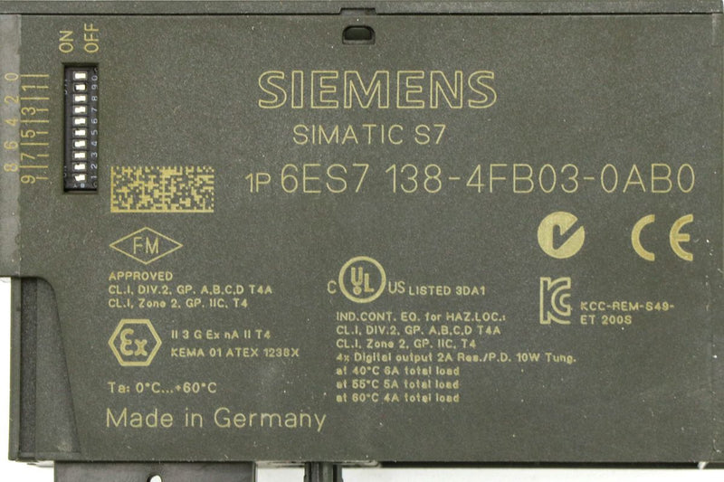 Siemens 6ES7138-4FB03-0AB0 Profisafe Modul