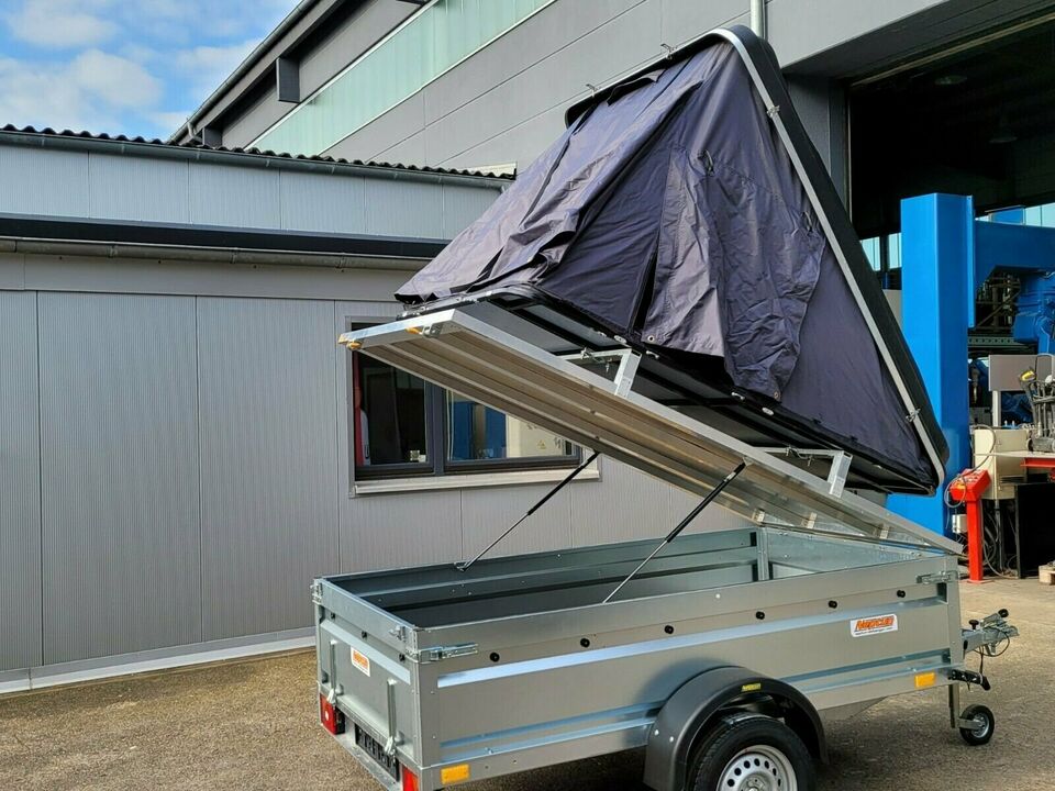 Campinganhänger / Universaltransporter mit Alu-Deckel und Dachzelt neu