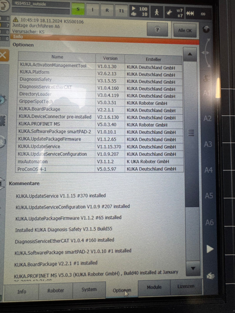 Roboter KUKA KR10 R1100-2/SEL KRC4 komplett - neuwertig