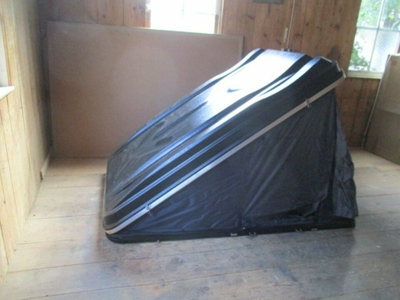 Hartschalen-Autodachzelt 140cm x 215cm ABS schwarz / grau Öffnung automatisch