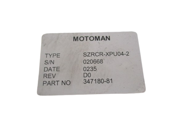 Yaskawa Motoman SZRCR-XPU04-2