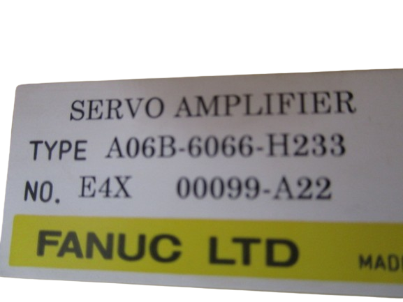 Fanuc A06B-6066-H233 A22 Servo Amplifier