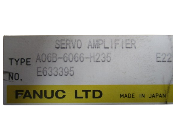 Fanuc A06B-6066-H235 E22 Servo Amplifier