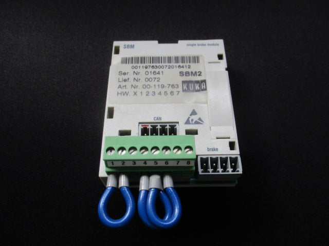 KUKA Art.Nr. 00-119-763 Lief.Nr. 0072 Ser.Nr. 01641 SBM2 single brake modul