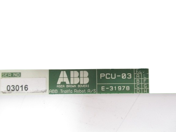 ABB Robotics 3E 31978 (E 31978) Control Board PCU-03