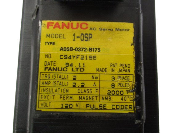 Fanuc A05B-0372-B175 - Model 1-OSP-Servomotor
