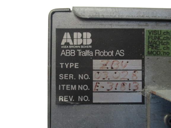 ABB Robotics E-31813 ZBU