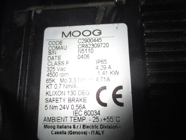 Comau MOOG Servomotor C2900445 (CR82309720)
