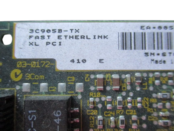 3COM 3C905B-TX Netzwerkkarte Fast Etherlink XL PCI PCBC FR4M1 FAB02-0172-004 Rev. A