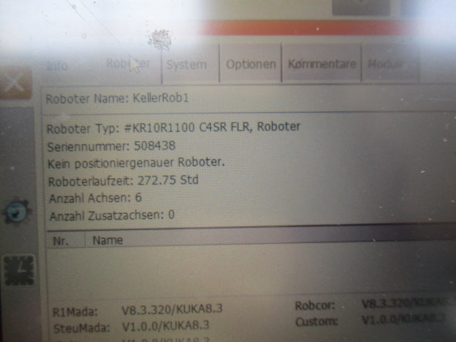 Roboter KUKA KR10 R1100 sixx KRC 4 - orange Bj 03/2017