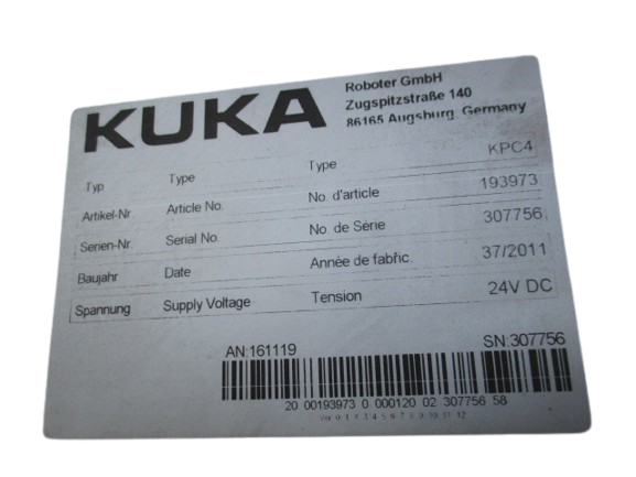 KUKA Recheneinheit KPC 4 - 193973