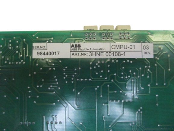 ABB Robotics 3HNE00108-1 CMPU-01 Controll Board