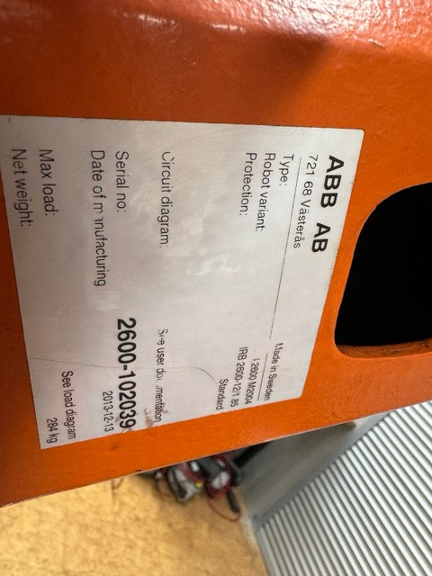 Roboter ABB Robotics IRB 2600 12/1.85 IRC5 M2004 , komplett