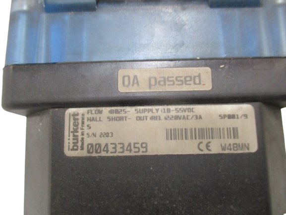 Bürkert Easy Flow 8025 Durchflusssensor 433459Y