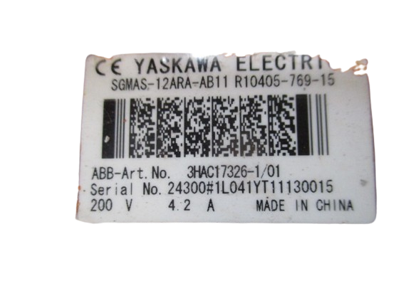 ABB Robotics AC-Servomotor 3HAC17326-1/01 SGMAS-12ARA-AB11