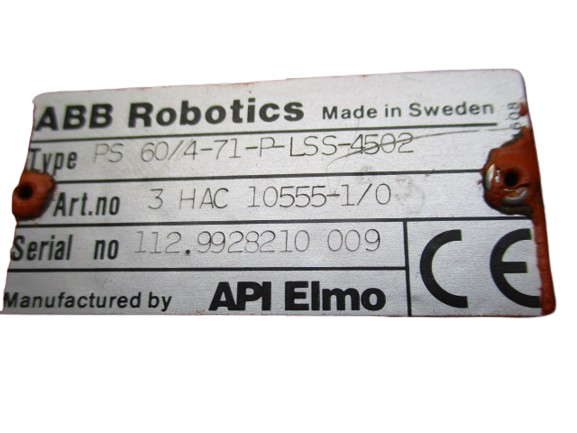 ABB Robotics 3HAC10555-1/0 Servomotor PS60/4-71-P-LSS-4502