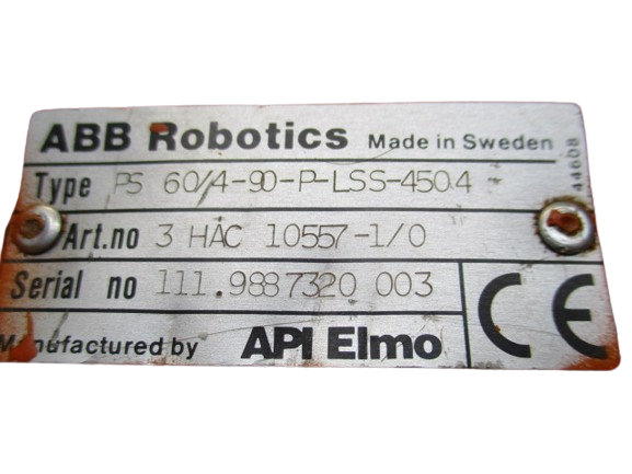 ABB Robotics 3HAC10557-1/0 Servomotor PS60/4-90-P-LSS-4504