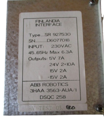 ABB Robotics DSQC 258 (3HAA 3563-AUA/1) Power Supply