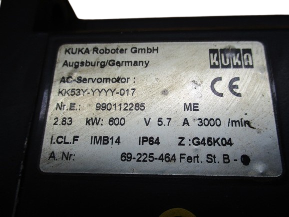 KUKA KK53Y-YYYY-017 AC-Servomotor Art.Nr. 69-225-464