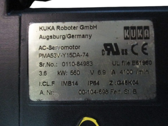 KUKA PMA53V-Y15DA-74 AC-Servomotor ArtNr. 00-104-698