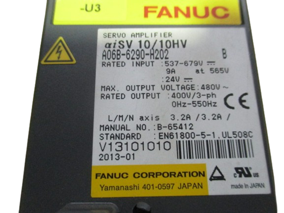 Fanuc A06B-6290-H202 aiSV 10/10H Servo Amplifier