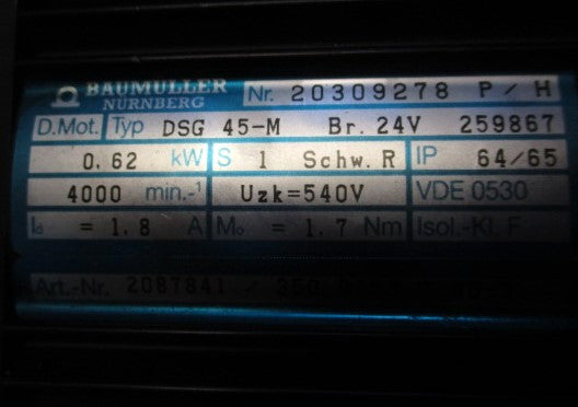 Baumüller/Nürnberg DSG45-M Servomotor