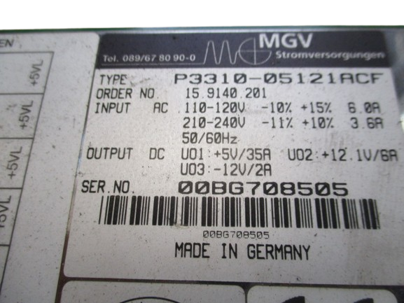 MGV Stromversorgung P3310-05121 ACF Schaltregler