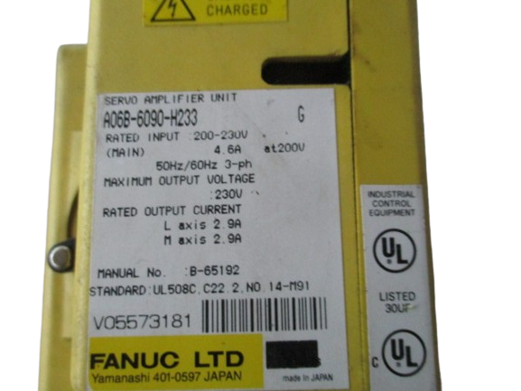 Fanuc A06B-6090-H233 Servo Amplifier Unit
