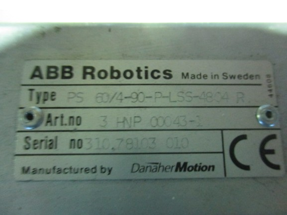 ABB Robotics Danaher Motion 3HNP00043-1 Servomotor PS60/4-90-P-LLS-4804R