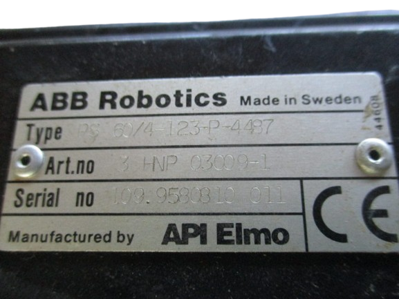 ABB Robotics Danaher Motion 3HNP03009-1 Servomotor mit Getriebe PS60/4-123-P-4487 Sicherungsblock für Industrieroboter