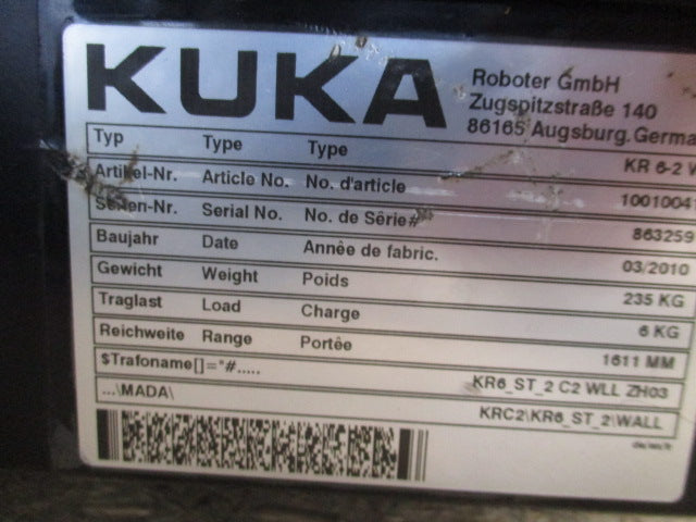 Roboter KUKA KR6-2 KRC2ed05