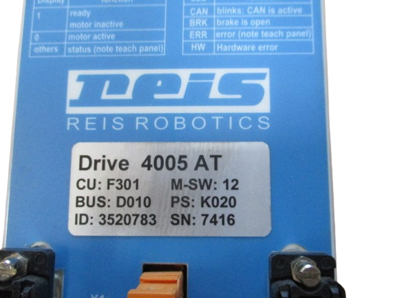 Reis Robotics Drive 4005AT ID3520783 Servo Drive Regler