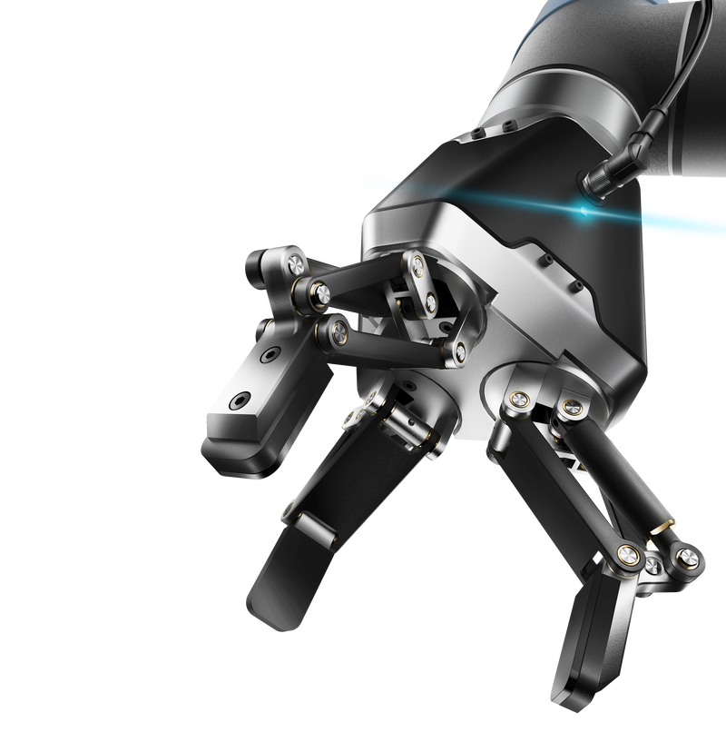 DH Robotics DH-3 Adaptiver elektrischer Greifer mit Verbindungsstück - Lieferzeit 5-10 Arbeitstage