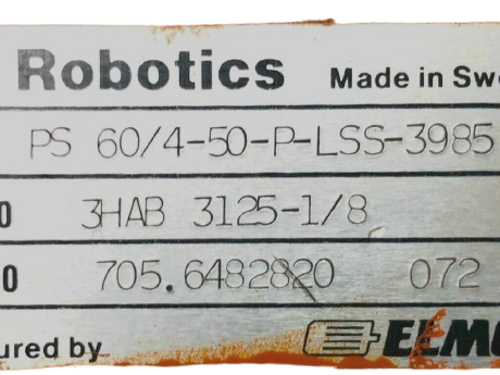 ABB Robotics 3HAB5760-1/06 servo motor 1FK6083-6AZ21-9ZZ9-Z S01