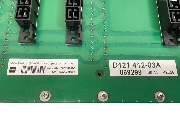 Kollmorgen Servotronix D121 412-03A Back Panel (069299)