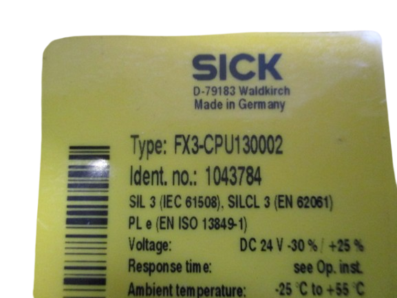 SICK Flexi Soft FX3-CPU130002 IdNr. 1043784 CPU1