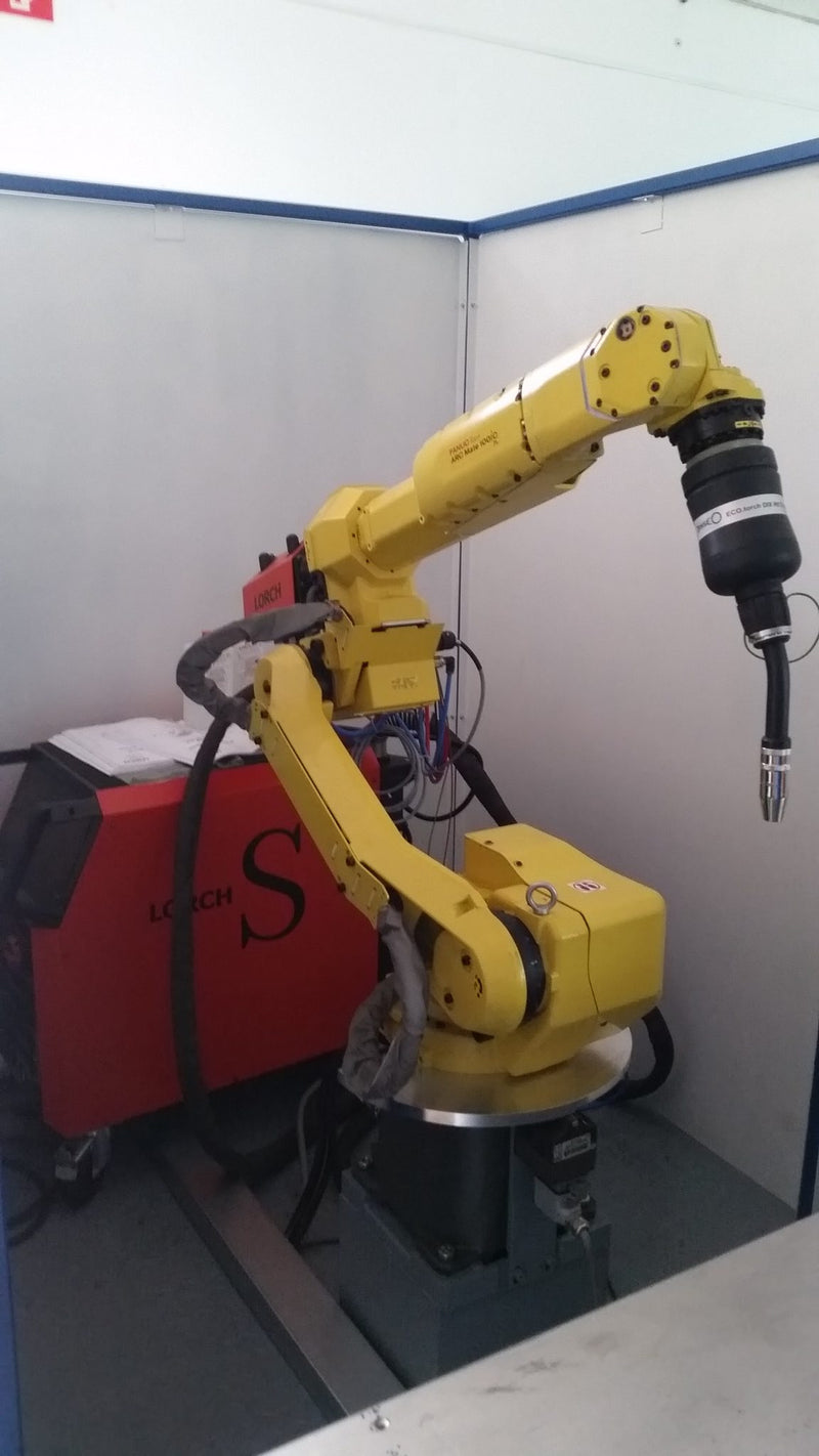 Kompaktzelle Fanuc ArcMate 100/7L mit R30iB Steuerung , Lorch S3 Pulsschweißgerät neu