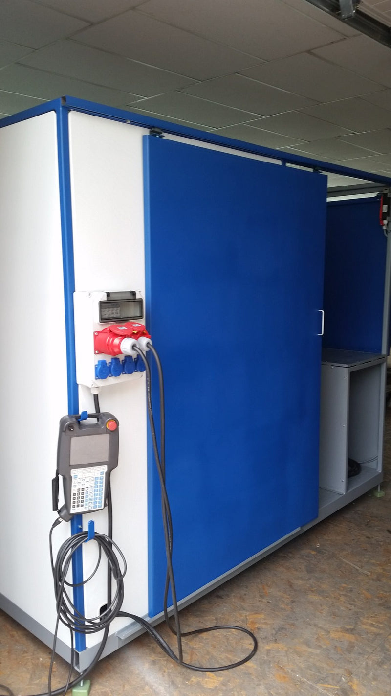 Kompaktzelle Fanuc ArcMate 100/7L mit R30iB Steuerung , Lorch S3 Pulsschweißgerät neu