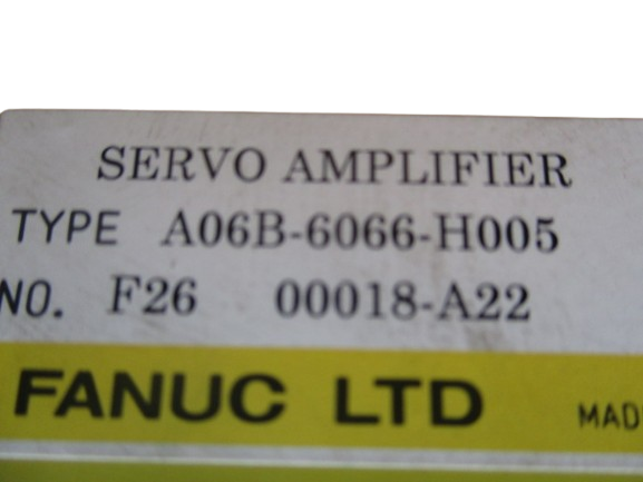 Fanuc A06B-6066-H005 A22 Amplifier