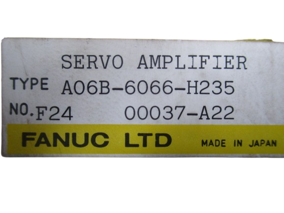 Fanuc A06B-6066-H235 A22 Servo Amplifier