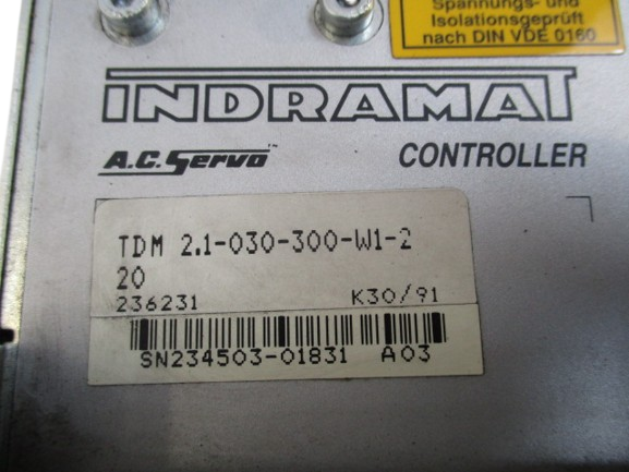 Indramat TDM 2.1-030-300-W1-220 Servo Controller