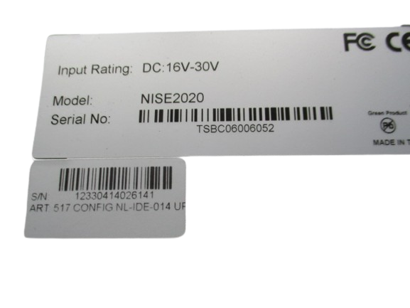 NEXCOM Model: NISE 2020 IPC STation Art: 517 config NL-IDE-014, Ser.Nr. TSBC06006052, Input Rating DC: 16V-30V