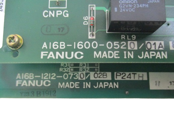 Fanuc A16B-1212-0730 incl. A16B-1600-0520 Emergency Stop & Brake Control Board