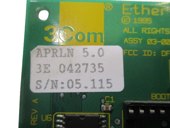 3COM 3E 042735 – 3Com EtherLink III APRLN 5.0 Chipsatz 3C509B-C für ABB Robotics