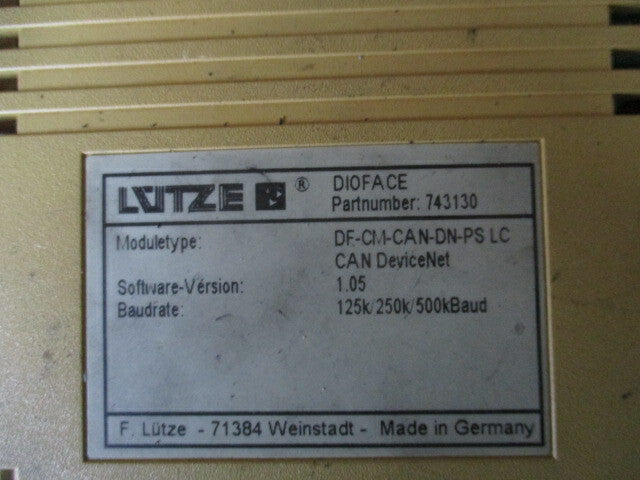 Lütze DF-CM-CAN-DN-PS LC 743130 CAN Device Net