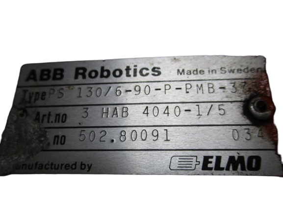 ABB Robotics PS130/6-90-P-PMB-373 Servomotor 3HAB4040 1/5